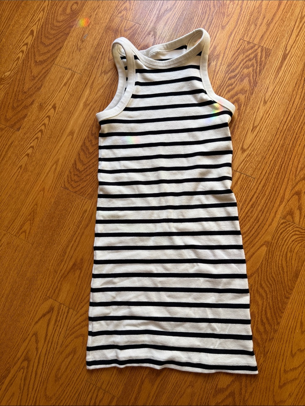 Black & White Striped Women’s Tank Dress